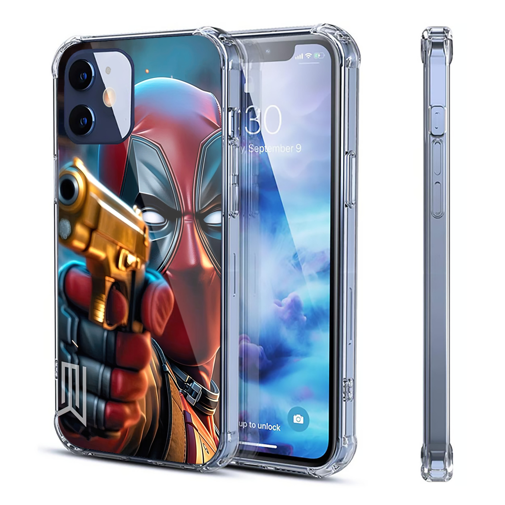 （画像用） Deadpool デッドプール 【iPhone 12シリーズ対応】透明スマホケース（クリアソフトケース）